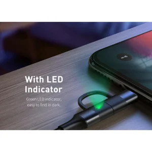 کابل تبدیل USB-C به لایتنینگ/USB-C مک دودو مدل 2IN1 PD Fast Charge طول 1.2 متر