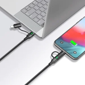 کابل تبدیل USB-C به لایتنینگ/USB-C مک دودو مدل 2IN1 PD Fast Charge طول 1.2 متر
