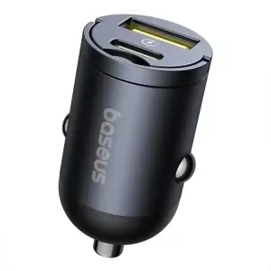 شارژر فندکی 30 وات 2 پورت بیسوس مدل C00035001121-02