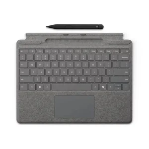تبلت 13 اینچی مایکروسافت مدل Surface Pro 8 با پردازنده Core i7 1185G7 ظرفیت 512 گیگابایت و رم 16 گیگابایت به همراه کیبورد Surface Pro Copilot و قلم Slim Pen 2
