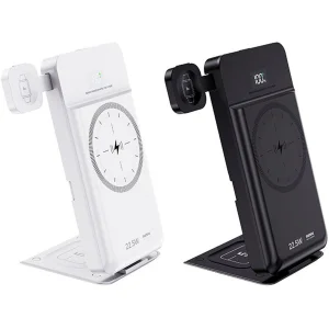 پاوربانک 5 کاره بی سیم 22.5 وات ریمکس مدل  RPP-D3 ظرفیت 10000 میلی‌آمپر ساعت