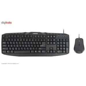 کیبورد و ماوس گرین مدل GKM-305، سوئیچ ممبران، Full-size