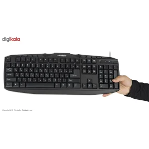 کیبورد و ماوس گرین مدل GKM-305، سوئیچ ممبران، Full-size