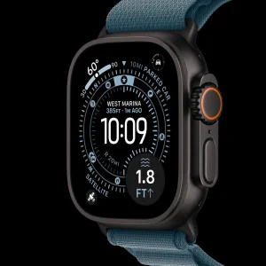 ساعت هوشمند 49 میلی متری اپل مدل Ultra 3 Natural Titanium Case با بند Titanium Milanese