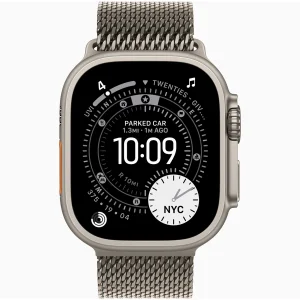 ساعت هوشمند 49 میلی متری اپل مدل Ultra 3 Natural Titanium Case با بند Titanium Milanese