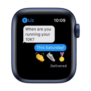 ساعت هوشمند اپل واچ سری 6 مدل 40mm Aluminum Case with  Sport silicone Band