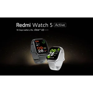 ساعت هوشمند شیائومی مدل Redmi Watch 5 Active ریجن هند، دارای قابلیت های قابلیت مکالمه از طریق بلوتوث، قابلیت تغییر طرح ساعت یا تم بند پلاستیک