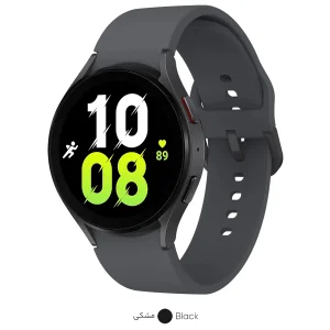 ساعت هوشمند سامسونگ مدل Galaxy Watch5 44mm دارای قابلیت های کنترل موسیقی (Music Player)، قابلیت مکالمه از طریق بلوتوث، قابلیت تغییر طرح ساعت یا تم، صفحه همیشه روشن (Always-on Display)، قابلیت نصب اپلیکیشن، پشتیبانی از دستیار صوتی بند سیلیکون