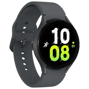 ساعت هوشمند سامسونگ مدل Galaxy Watch5 44mm دارای قابلیت های کنترل موسیقی (Music Player)، قابلیت مکالمه از طریق بلوتوث، قابلیت تغییر طرح ساعت یا تم، صفحه همیشه روشن (Always-on Display)، قابلیت نصب اپلیکیشن، پشتیبانی از دستیار صوتی بند سیلیکون
