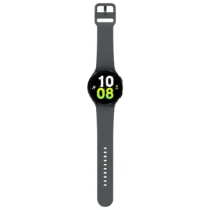 ساعت هوشمند سامسونگ مدل Galaxy Watch5 44mm دارای قابلیت های کنترل موسیقی (Music Player)، قابلیت مکالمه از طریق بلوتوث، قابلیت تغییر طرح ساعت یا تم، صفحه همیشه روشن (Always-on Display)، قابلیت نصب اپلیکیشن، پشتیبانی از دستیار صوتی بند سیلیکون