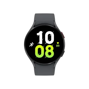 ساعت هوشمند سامسونگ مدل Galaxy Watch5 44mm دارای قابلیت های کنترل موسیقی (Music Player)، قابلیت مکالمه از طریق بلوتوث، قابلیت تغییر طرح ساعت یا تم، صفحه همیشه روشن (Always-on Display)، قابلیت نصب اپلیکیشن، پشتیبانی از دستیار صوتی بند سیلیکون