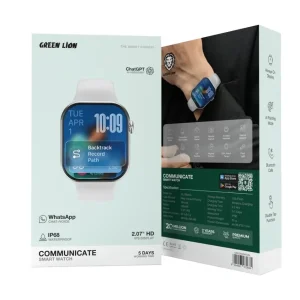 ساعت هوشمند 44 میلی متری گرین لاین مدل EMD COMMUNICATE SMART WATCH GNCO55SWTCBK بند سیلیکون
