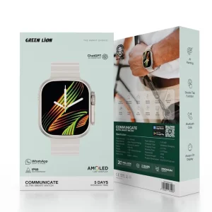 ساعت هوشمند گرین لاین مدل GHN COMMUNIACET ULTRA CAPACITY با بند سیلیکونی