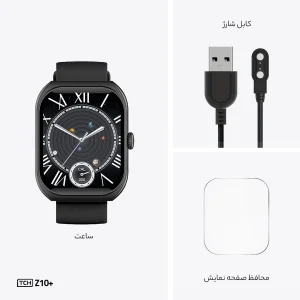 ساعت هوشمند 43 میلی‌متری تی سی اچ مدل Z10 plus با بند سیلیکونی
