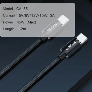کابل USB-C یسیدو مدل CA55 طول 1.2 متر