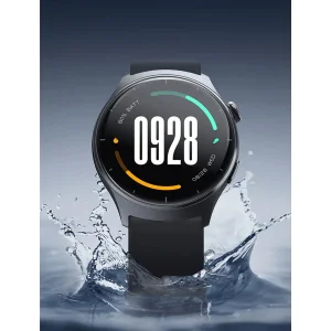 ساعت هوشمند میبرو مدل Watch Lite 3 مناسب برای ورزش، روزمره، رسمی، دارای قابلیت‌های صفحه نمایش رنگی و لمسی، قابلیت مکالمه از طریق بلوتوث، بند چرم، فرم صفحه دایره