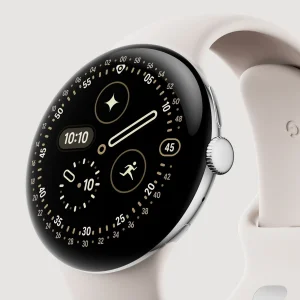 ساعت هوشمند 41 میلی‌متری گوگل مدل Pixel Watch 4 با بند سیلیکونی