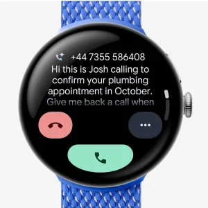 ساعت هوشمند 41 میلی‌متری گوگل مدل Pixel Watch 4 با بند سیلیکونی