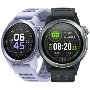 ساعت هوشمند 46 میلی‌متری میبرو مدل GS Active2 با بند سیلیکونی