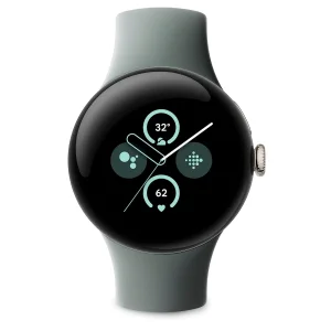 ساعت هوشمند 41 میلی‌متری گوگل مدل Pixel Watch 2 با بند سیلیکونی