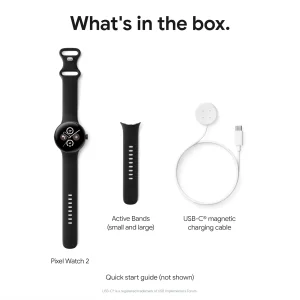 ساعت هوشمند 41 میلی‌متری گوگل مدل Pixel Watch 2 با بند سیلیکونی