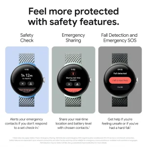 ساعت هوشمند 41 میلی‌متری گوگل مدل Pixel Watch 2 با بند سیلیکونی