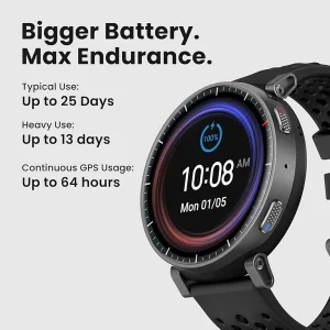 ساعت هوشمند 1.5 اینچی امیزفیت مدل  ACTIVE MAX با بند سیلیکونی