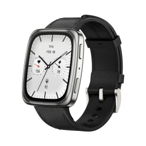 ساعت هوشمند 43 میلی متری امیزفیت مدل Active 2 Square با بند چرمی