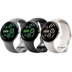 ساعت هوشمند 45 میلی‌متری گوگل مدل Pixel Watch 3 با بند سیلیکونی