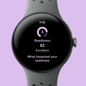 ساعت هوشمند 45 میلی‌متری گوگل مدل Pixel Watch 3 با بند سیلیکونی