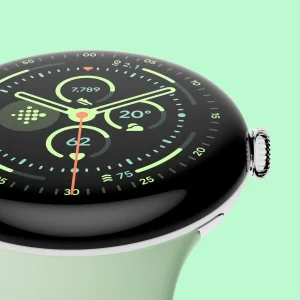 ساعت هوشمند 45 میلی‌متری گوگل مدل Pixel Watch 3 با بند سیلیکونی
