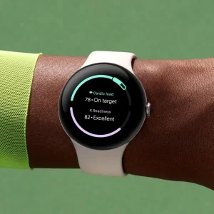 ساعت هوشمند 45 میلی‌متری گوگل مدل Pixel Watch 3 با بند سیلیکونی