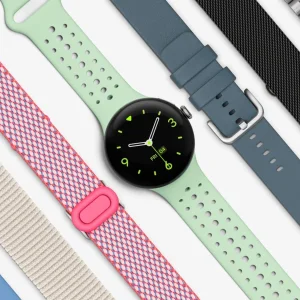 ساعت هوشمند 45 میلی‌متری گوگل مدل Pixel Watch 3 با بند سیلیکونی