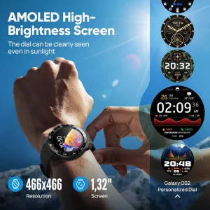 ساعت هوشمند 48 میلی‌متری میبرو مدل GS Explorer S با بند سیلیکونی