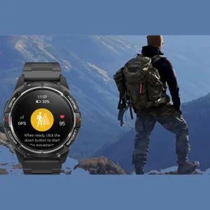 ساعت هوشمند میبرو مدل GS Active بند سیلیکونی، ضد آب، 150 حالت ورزشی، صفحه نمایش AMOLED، سنسور اکسیژن خون، شمارش ضربان قلب