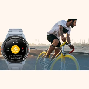 ساعت هوشمند میبرو مدل GS Active بند سیلیکونی، ضد آب، 150 حالت ورزشی، صفحه نمایش AMOLED، سنسور اکسیژن خون، شمارش ضربان قلب