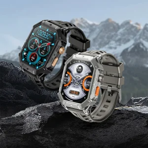 ساعت هوشمند 52 میلی‌متری هایلو مدل IRON N1 با بند سیلیکونی
