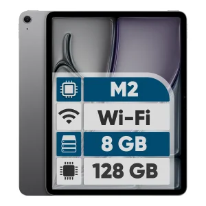 تبلت 13 اینچی اپل مدل iPad Air 2024 M2 Wi-Fi ظرفیت 128 گیگابایت و رم 8 گیگابایت