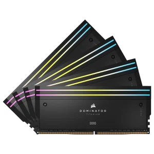 رم دسکتاپ کورسیر DOMINATOR TITANIUM DDR5 دو کاناله 64 گیگابایت 6600 مگاهرتز تایمینگ CL32 DIMM