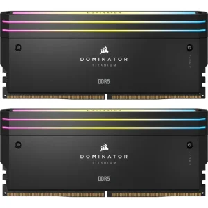 رم دسکتاپ کورسیر DOMINATOR TITANIUM DDR5 دو کاناله 64 گیگابایت 6600 مگاهرتز تایمینگ CL32 DIMM