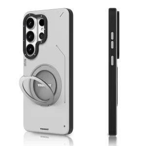 قاب کاور یانگ کیت مدل leather360 rotation ring stand مناسب برای گوشی موبایل Samsung Galaxy S26 ultra