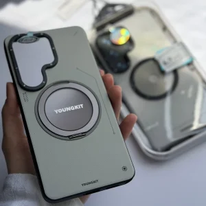 قاب کاور یانگ کیت مدل leather360 rotation ring stand مناسب برای گوشی موبایل Samsung Galaxy S26 ultra