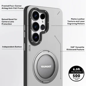 کاور یانگ کیت مدل Leather 360 MagSafe مناسب برای گوشی موبایل سامسونگ Galaxy S26 Ultra