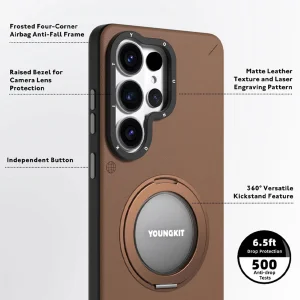 کاور یانگ کیت مدل Leather 360 MagSafe مناسب برای گوشی موبایل سامسونگ Galaxy S26 Ultra