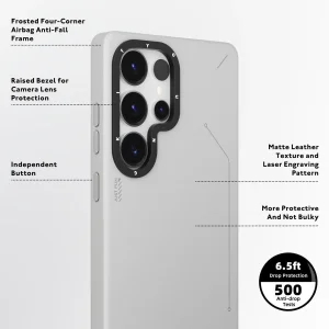 کاور یانگ کیت مدل Matte Leather Case مناسب برای گوشی موبایل سامسونگ Galaxy S25 Ultra