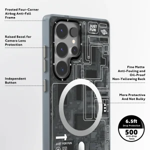 کاور یانگ کیت مدل Cyberpunk Tech مناسب برای گوشی موبایل سامسونگ Galaxy S25 Ultra