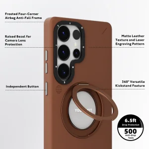 کاور یانگ کیت مدل Technology Leather Magnetic مناسب برای گوشی موبایل سامسونگ Galaxy S25 Ultra