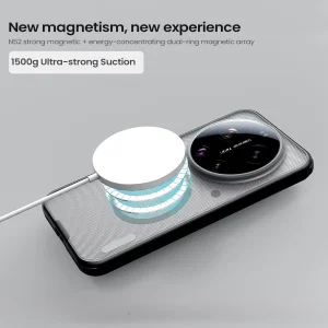 کاور اپیکوی مدل NillSkin Frosted Pro Mag Transparent مناسب برای گوشی موبایل شیائومی 17 Ultra