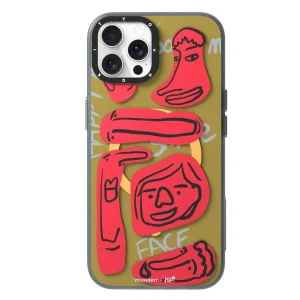 کاور یانگ کیت مدل Abstract Face Lines-Smiles مناسب برای گوشی موبایل اپل iphone 15promax