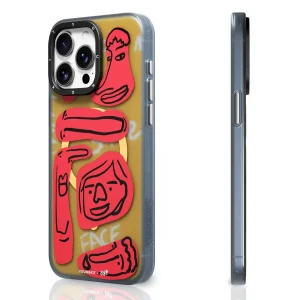 کاور یانگ کیت مدل Abstract Face Lines-Smiles مناسب برای گوشی موبایل اپل iphone 15promax